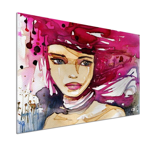Panel do kuchni Abstrakcja kobieta