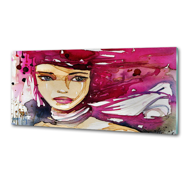 Panel do kuchni Abstrakcja kobieta