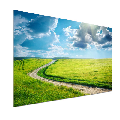 Panel do kuchni Ścieżka na łące