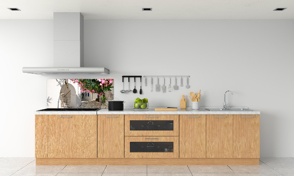 Glazen achterwand keuken Charmante straatjes