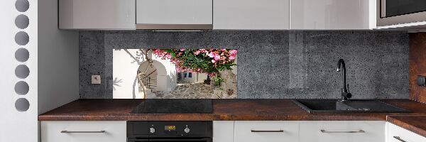 Glazen achterwand keuken Charmante straatjes