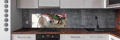 Glazen achterwand keuken Charmante straatjes
