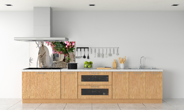 Glazen achterwand keuken Charmante straatjes