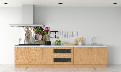 Glazen achterwand keuken Charmante straatjes