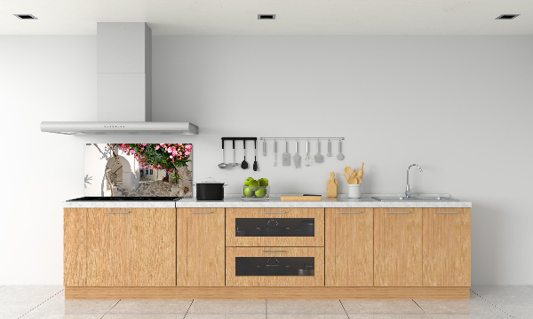 Glazen achterwand keuken Charmante straatjes