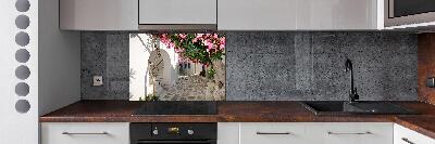 Glazen achterwand keuken Charmante straatjes