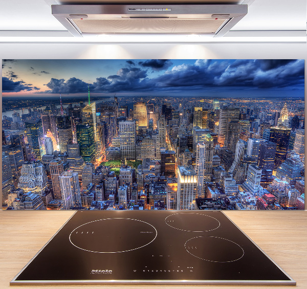 Panel lacobel Nowy Jork lot ptaka