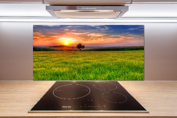Achterwand keuken Zonsondergangweide