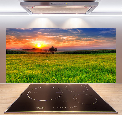 Achterwand keuken Zonsondergangweide