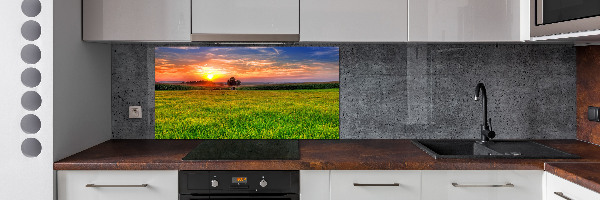 Achterwand keuken Zonsondergangweide