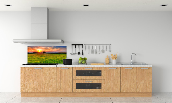 Achterwand keuken Zonsondergangweide