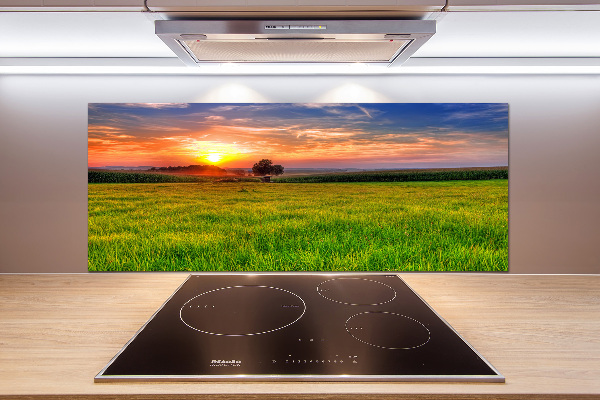 Achterwand keuken Zonsondergangweide