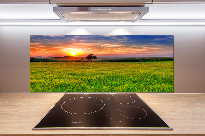 Achterwand keuken Zonsondergangweide