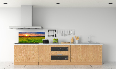 Achterwand keuken Zonsondergangweide