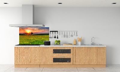 Achterwand keuken Zonsondergangweide