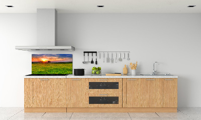 Achterwand keuken Zonsondergangweide