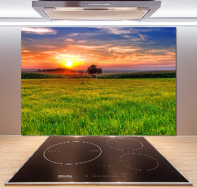 Achterwand keuken Zonsondergangweide