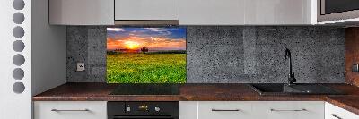 Achterwand keuken Zonsondergangweide
