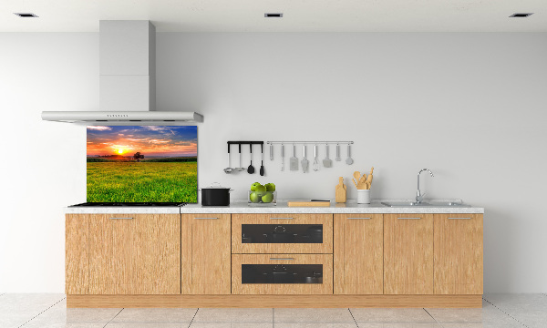 Achterwand keuken Zonsondergangweide
