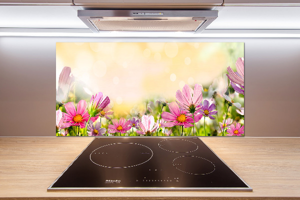 Spatplaat keuken Klaprozen