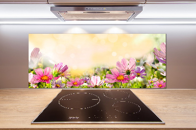 Spatplaat keuken Klaprozen
