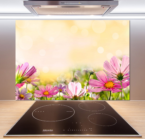 Spatplaat keuken Klaprozen