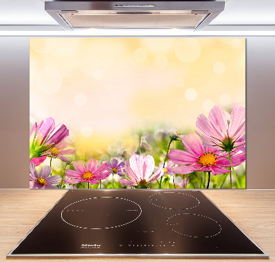 Spatplaat keuken Klaprozen