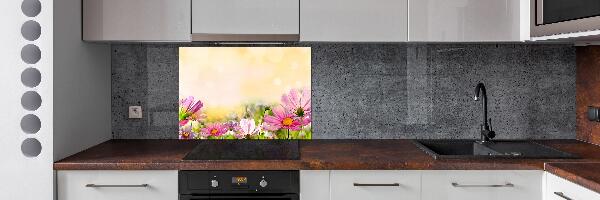 Spatplaat keuken Klaprozen