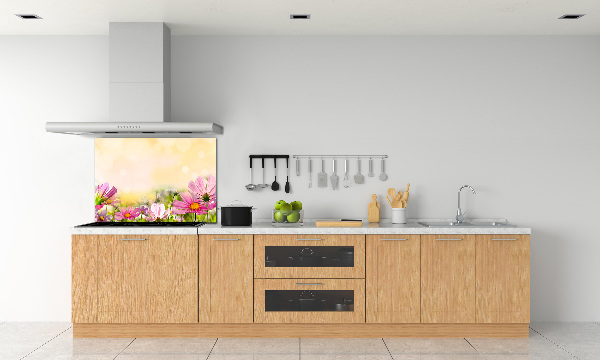 Spatplaat keuken Klaprozen