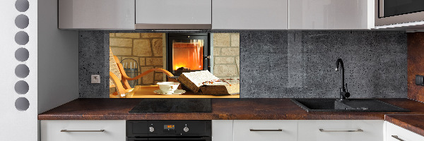 Spatscherm keuken Haard