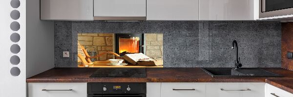 Spatscherm keuken Haard