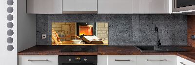 Spatscherm keuken Haard