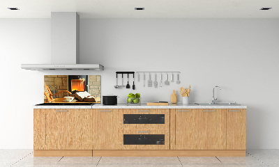 Spatscherm keuken Haard