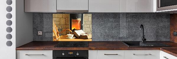 Spatscherm keuken Haard