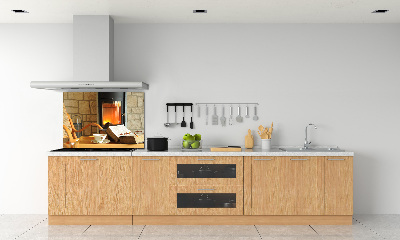 Spatscherm keuken Haard