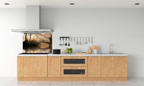 Panel lacobel Stary most jesienią