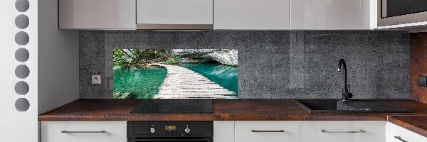 Glazen achterwand keuken Plitvice-meren