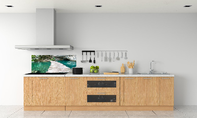 Glazen achterwand keuken Plitvice-meren