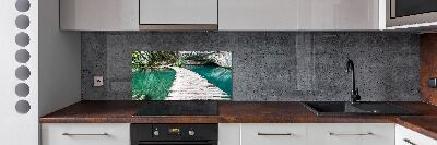 Glazen achterwand keuken Plitvice-meren