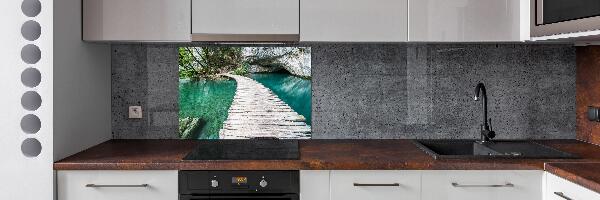 Glazen achterwand keuken Plitvice-meren