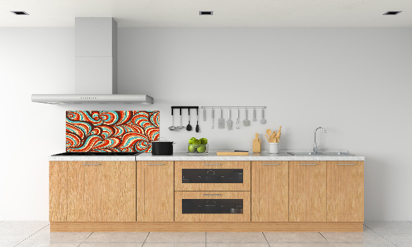 Achterwand keuken Wervelend patroon