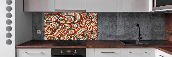 Achterwand keuken Wervelend patroon