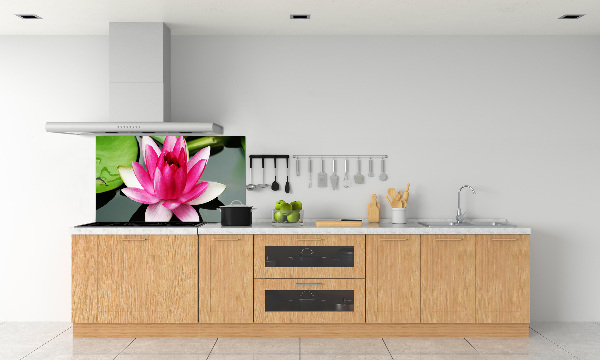 Glazen achterwand keuken Waterlelie