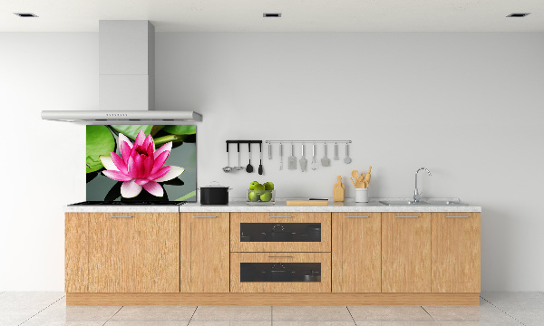 Glazen achterwand keuken Waterlelie