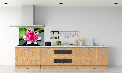 Glazen achterwand keuken Waterlelie