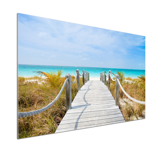 Achterwand keuken Pad langs de zee
