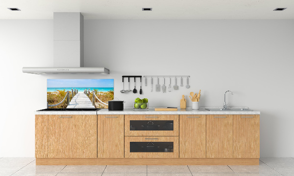 Achterwand keuken Pad langs de zee