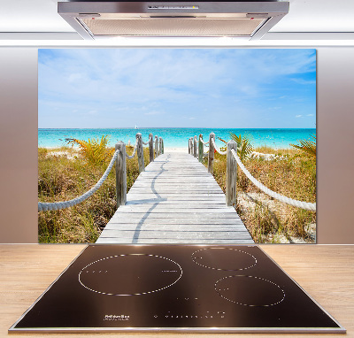 Achterwand keuken Pad langs de zee