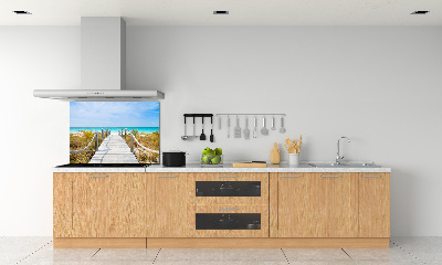 Achterwand keuken Pad langs de zee