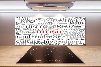 Glazen achterwand keuken Muzikale genres